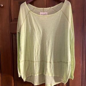 WE THE FREE OVERSIZED NEON GREE TUNIC